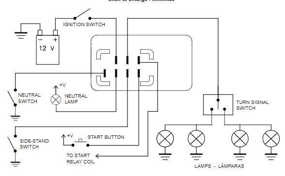 7-Pin Turn signal Relay Flasher, Suzuki DL650 SV650 GSR750 VL800