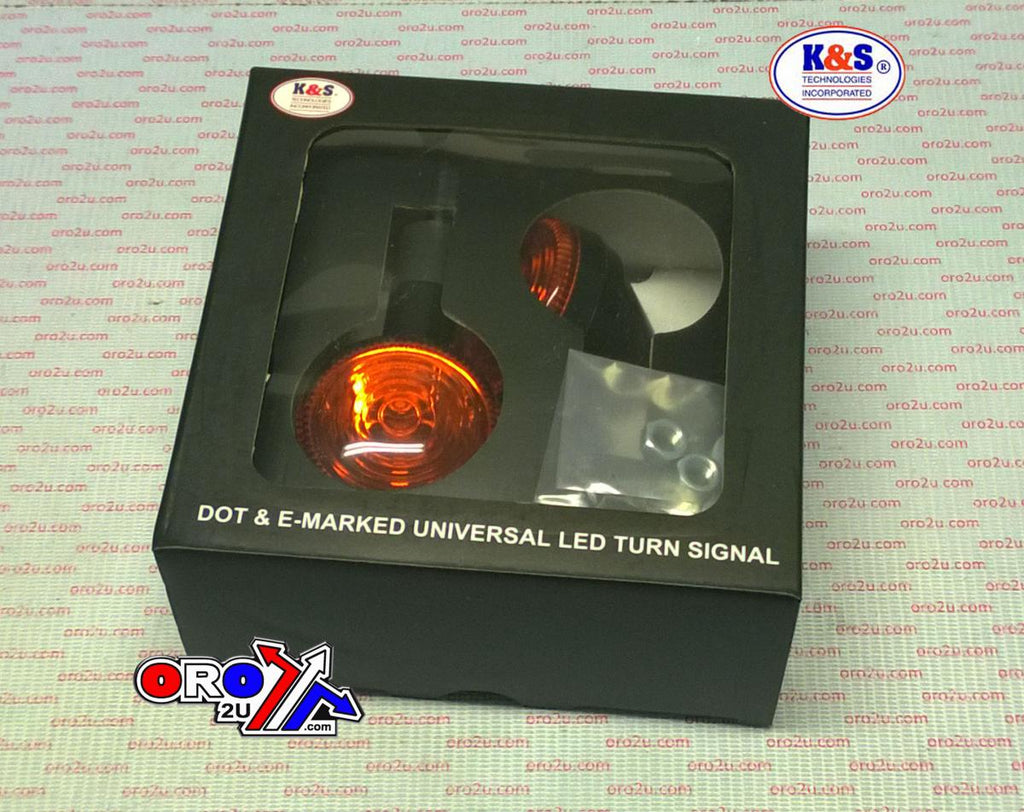 INDICATOR BLK/AMBER LENS, K&S 25-9563 E-MARKED
