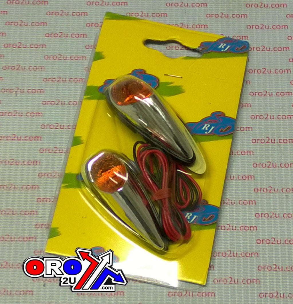 INDICATORS ORANGE LENS PAIR, JAGUAR CHROME LOOK CASE, 121406775