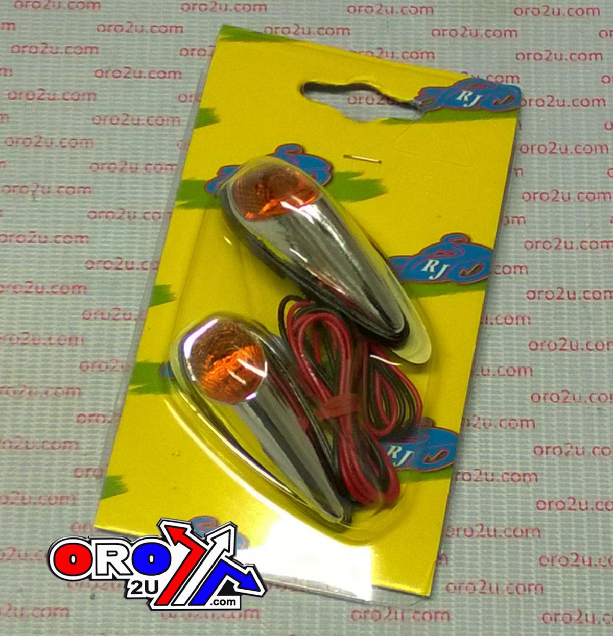 INDICATORS ORANGE LENS PAIR, JAGUAR CHROME LOOK CASE, 121406775