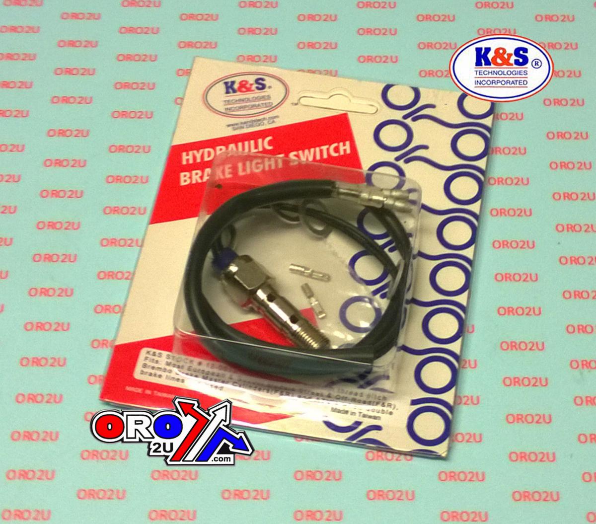 SWITCH BRAKE M10x1.00mm, HYDRAULIC DOUBLE BLEED, KS12-0013