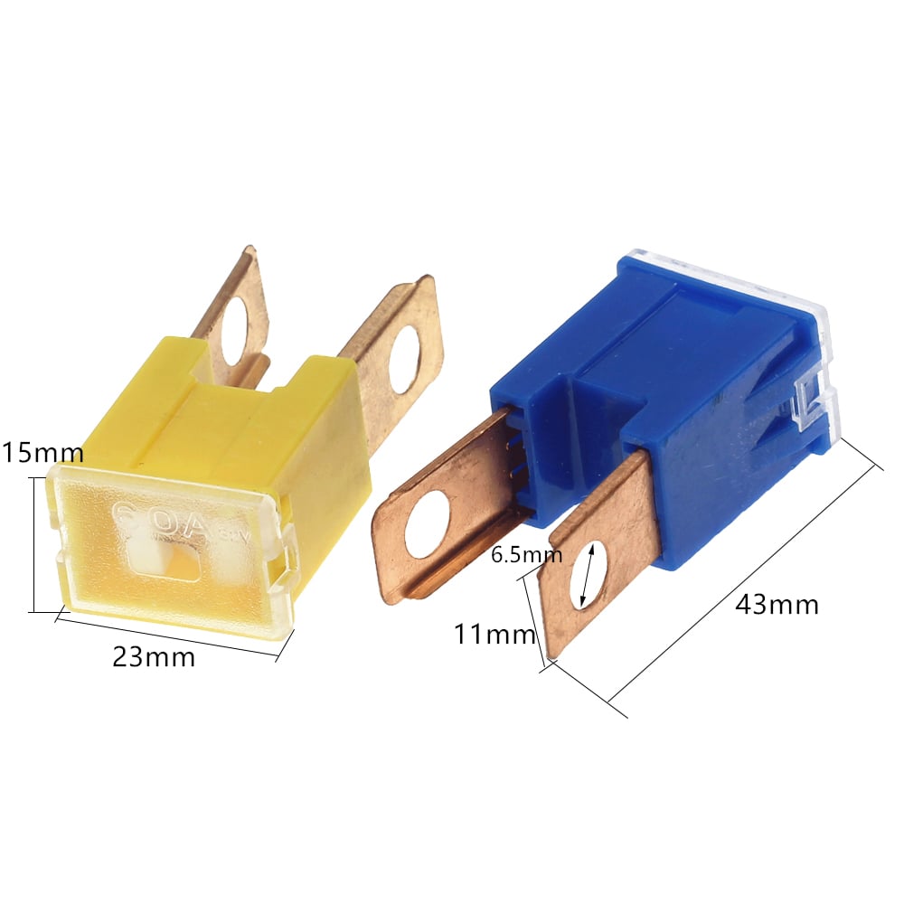 Pack of 2 Cartridge Fuses 120 Amp ATV UTV Male PAL 294 Series