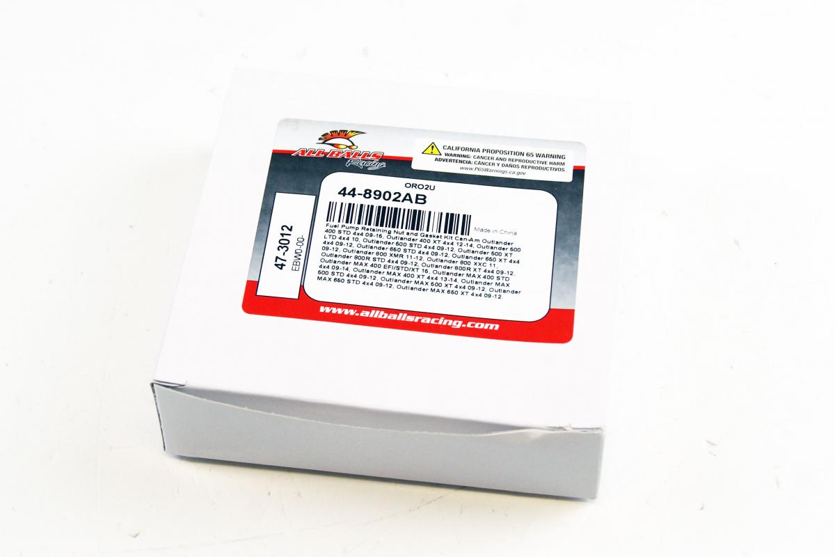 FUEL PUMP RETAINER NUT & GASKET KIT, ALLBALLS 47-3012, Can-Am Outlander 400 STD 4x4 09-15, Outlander 400 XT 4x4 12-14, Outlander 500 LTD 4x4 10, Outlander