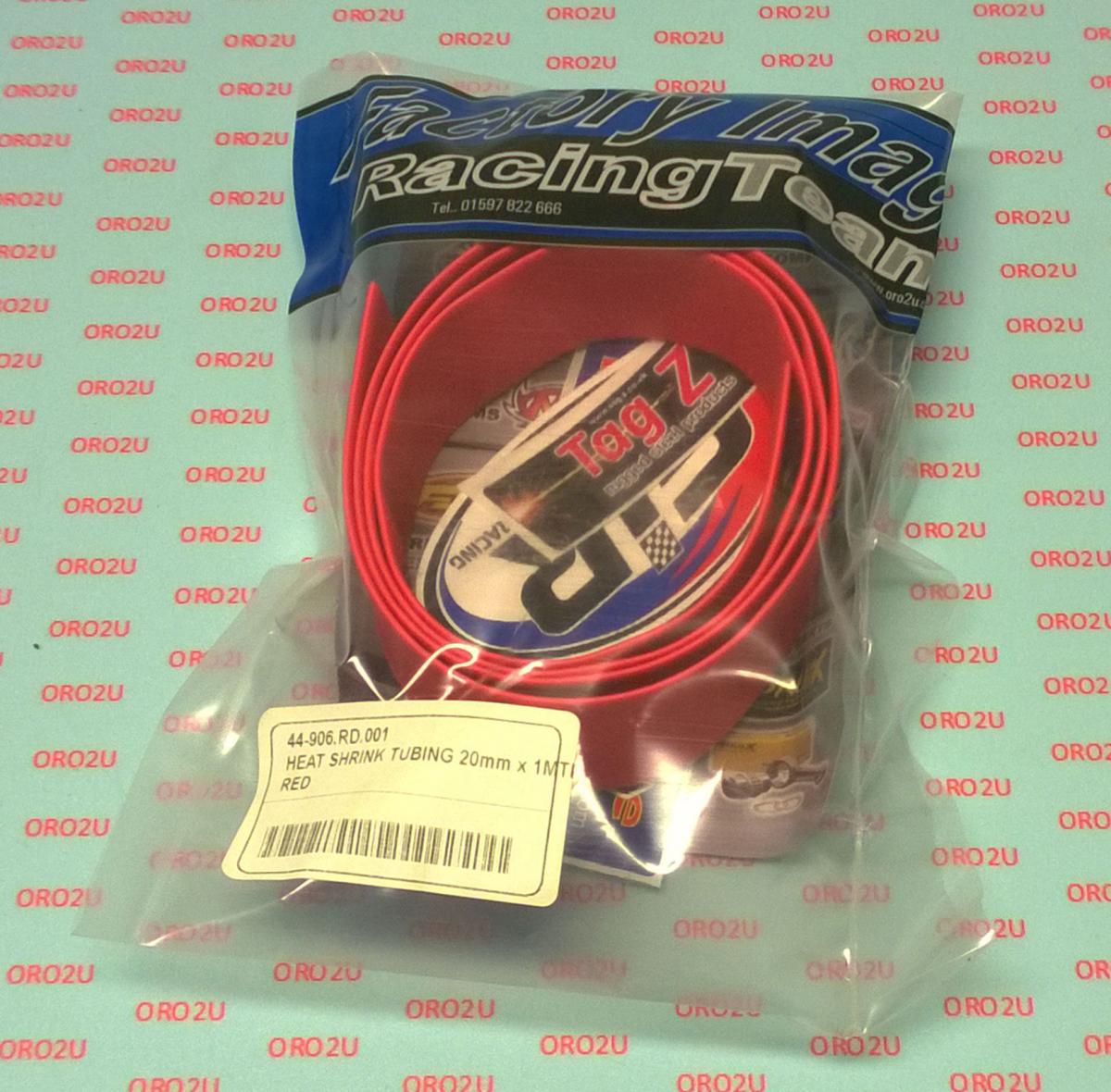 HEAT SHRINK TUBING 20mm x 1MTR, RED