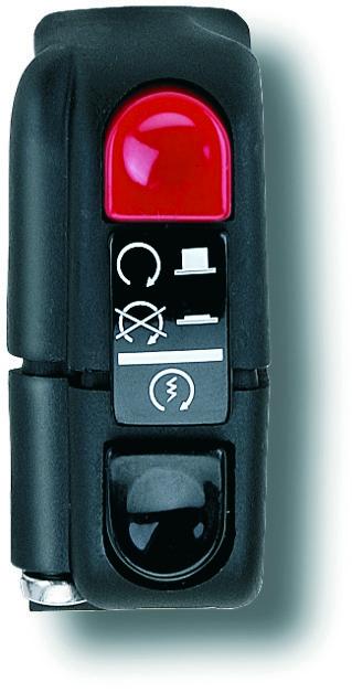 LIGHT SWITCH UNIVERSAL BLACK, DOMINO 0351AB.9A.04-00