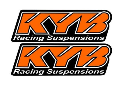 KYB ORANGE Fork Sticker 1Pair Reflective Suspension Decal