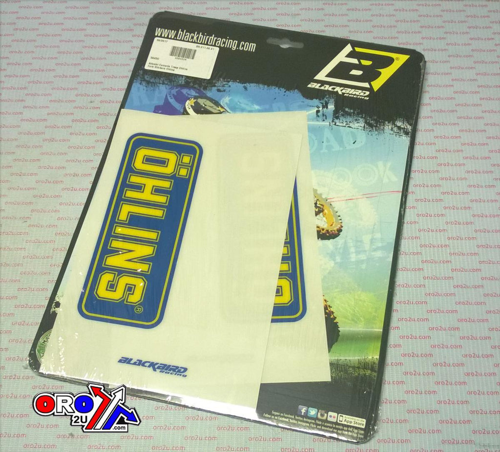 FORK DECAL SET CLEAR OHLINS 5045O