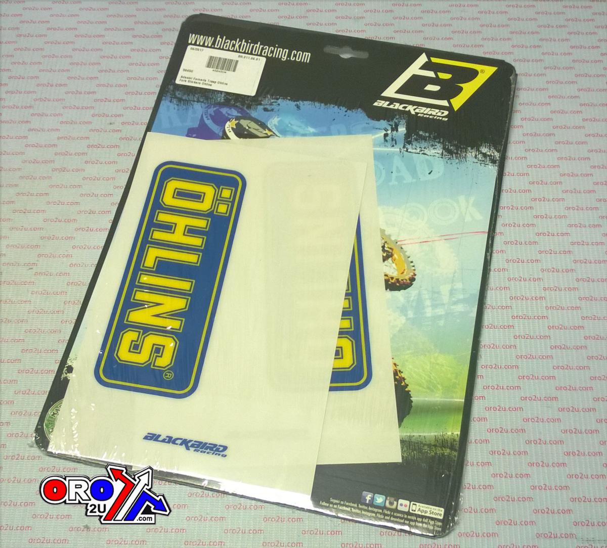 FORK DECAL SET CLEAR OHLINS 5045O
