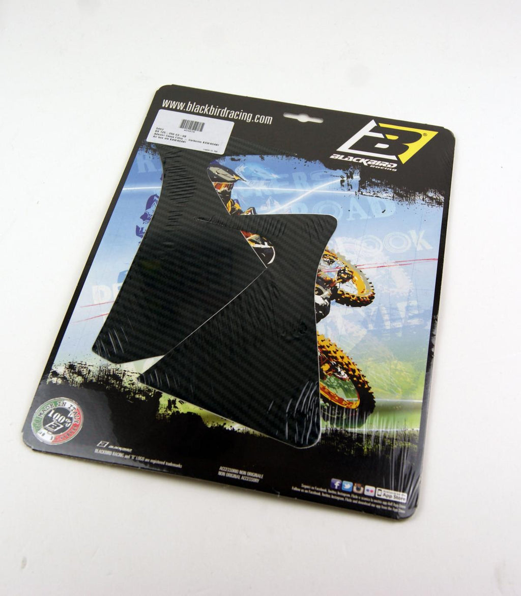 AIR BOX DECAL 03-08 KX125 250, BLACKBIRD 5403 CARBON LOOK, BB5403