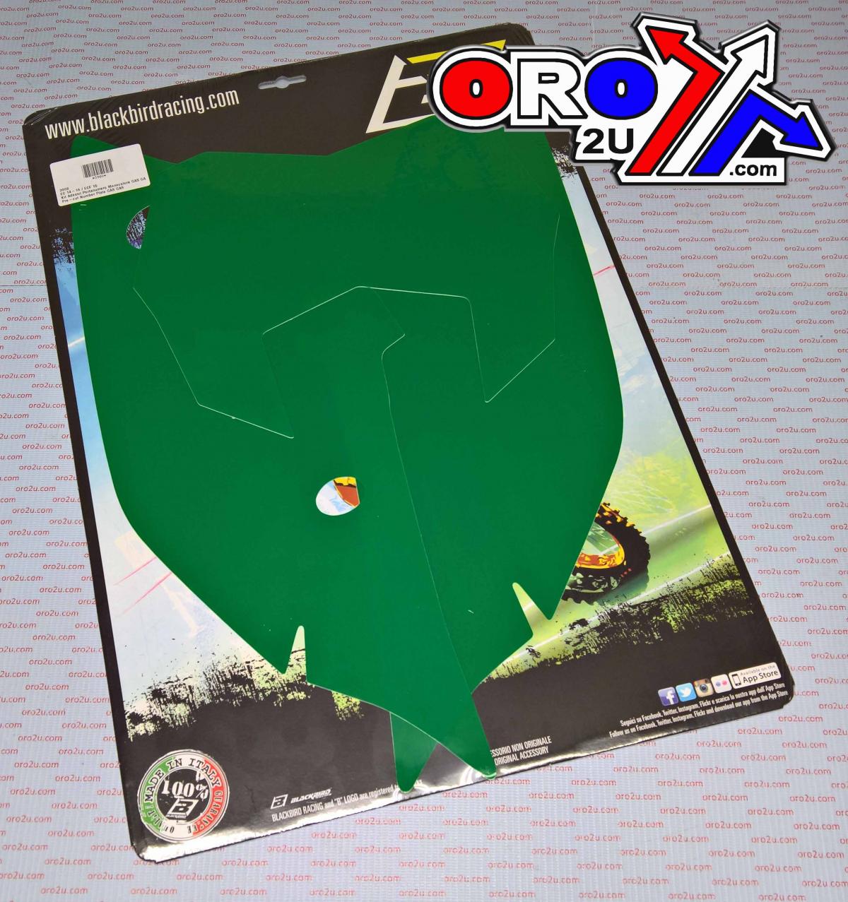 14-17 EC/ECF BACKGROUNDS GREEN, GASGAS BLACKBIRD 3908/30