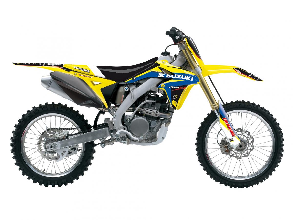 10-18 RMZ250 DREAM 4 DECAL KIT, BLACKBIRD 8319N SUZUKI