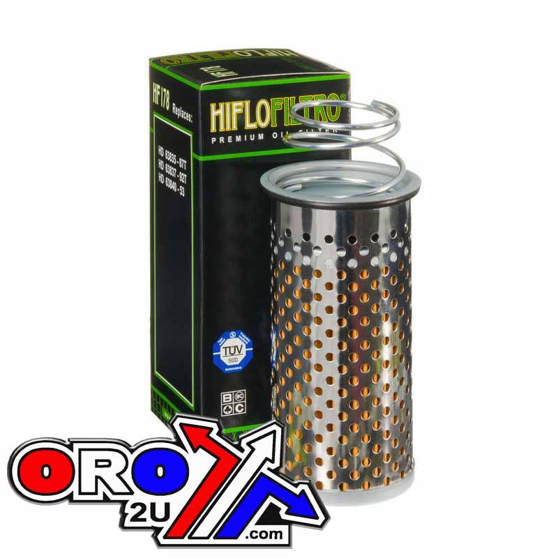 OIL FILTER HIFLO HF178, Harley 63835-87T, 63837-92T, Harley Davidson
