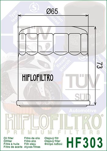 OIL FILTER HIFLO HF303 BLACK
