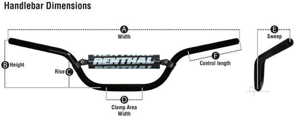 RENTHAL YZ/WR 97-01 SILVER, REED / WINDHAM, Renthal 966-05-SI-01-185