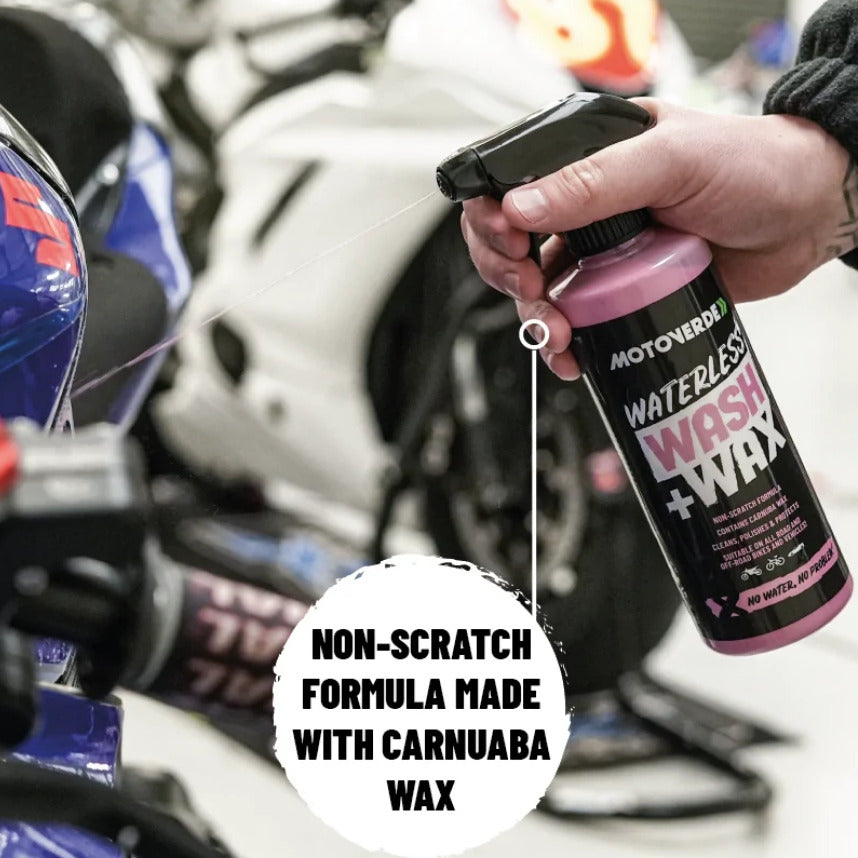 500ml Motoverde Vehicle Waterless Wash + Wax Spray