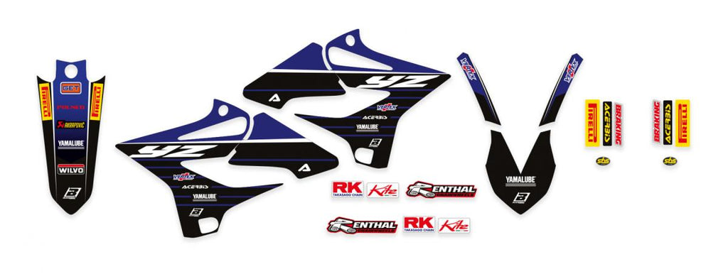 15-21 YZ125/250 FACTORY RACING, BLACKBIRD 2244R10 2020-21 GRAPHIC KIT