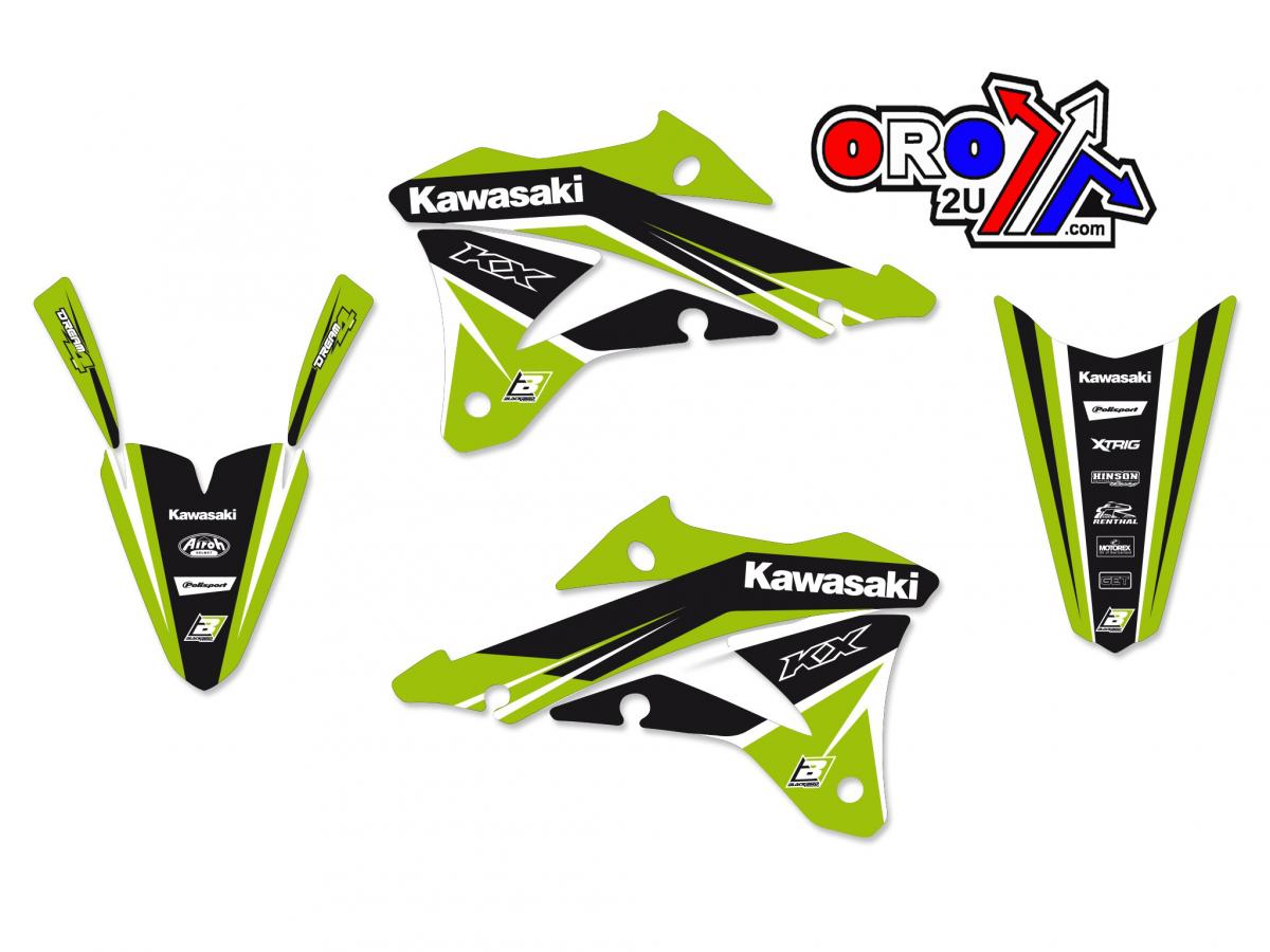 14-21 KX85 DREAM-4 2422N, BLACKBIRD DECAL KIT KAWASAKI