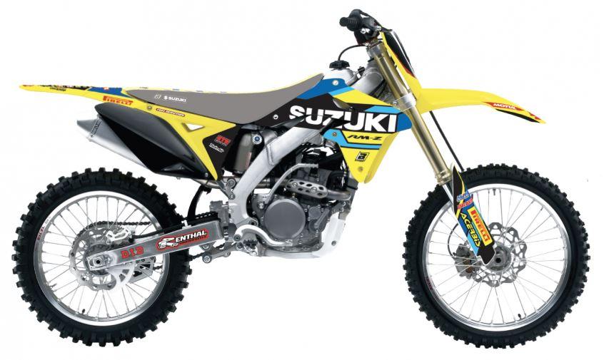 10-18 WORLD RESTYLE KIT RM-Z 250, BLACKBIRD GRAPHIC STICKER KIT 2319R7