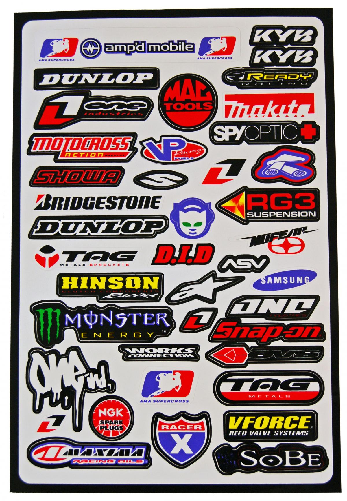 STICKER LOGO SHEET 30x45cm