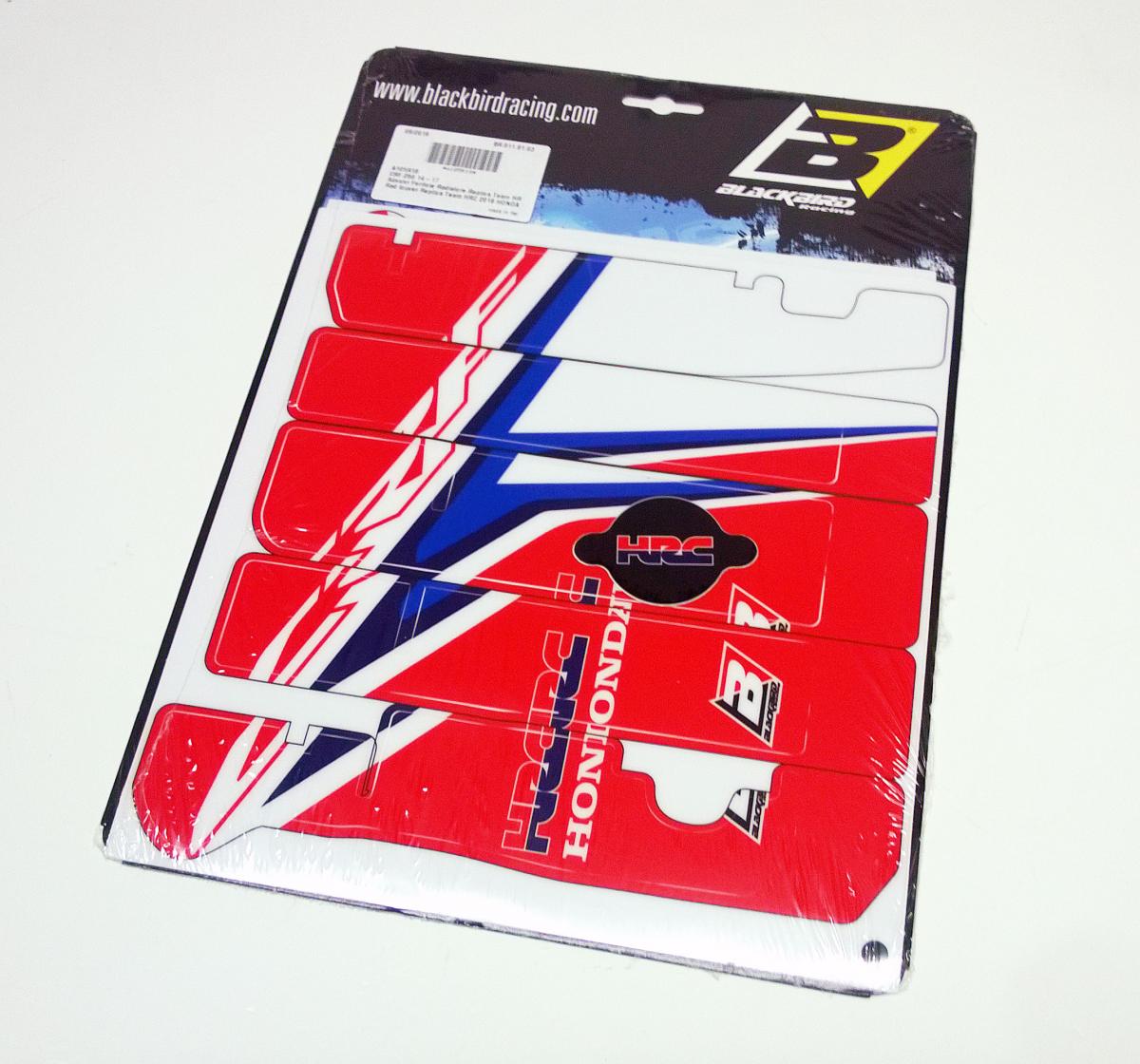 14-17 CRF250 RAD LOUVER DECAL, BLACKBIRD A105R18 TEAM HRC