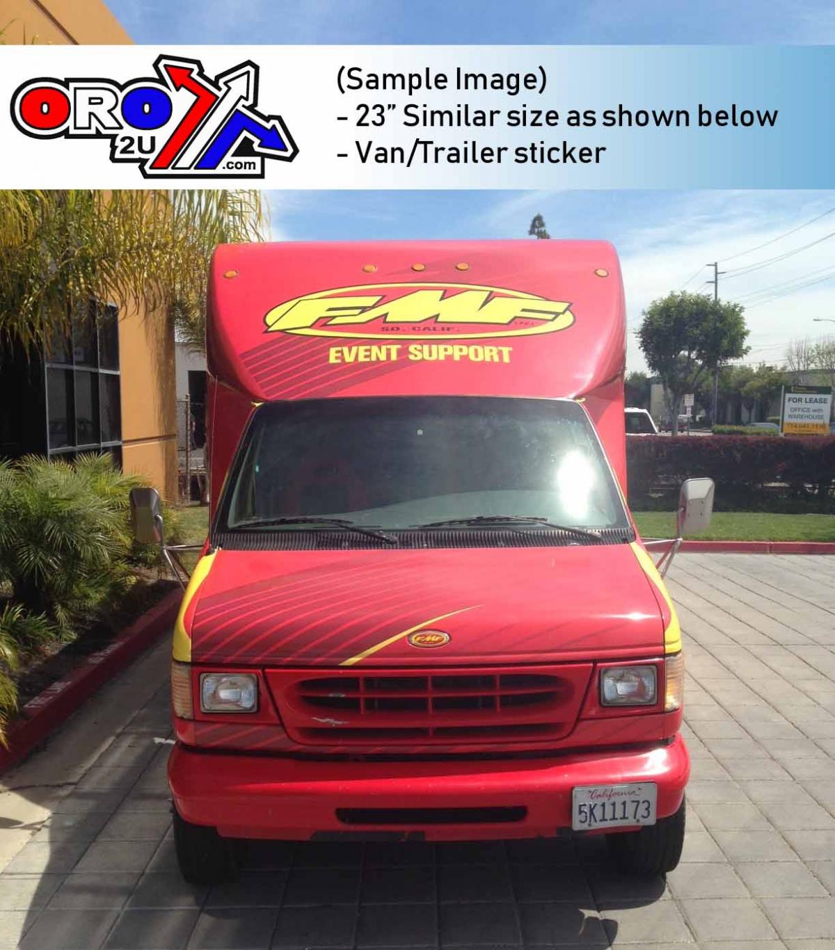 FMF 23 OVAL STICKER 010594