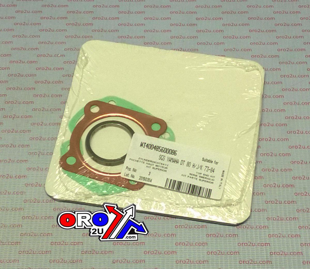 TOP END GASKET SET YAMAHA DT/GT/RD/TY 80 73-84, ATHENA P400485600086