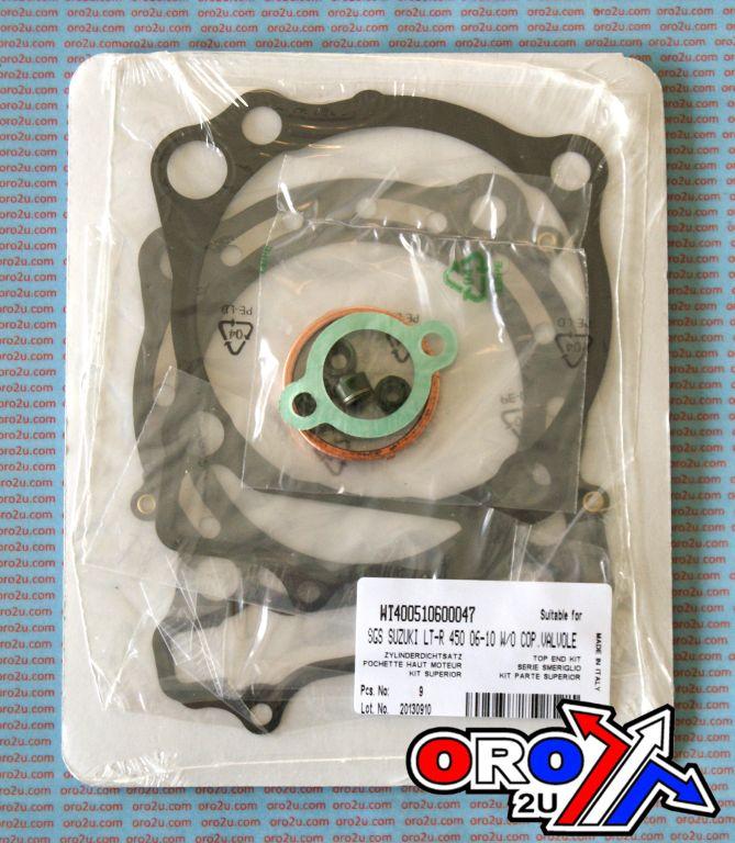 TOP END GASKET SET SUZUKI LT-R 450 06-10, ATHENA P400510600047 QUADRACER