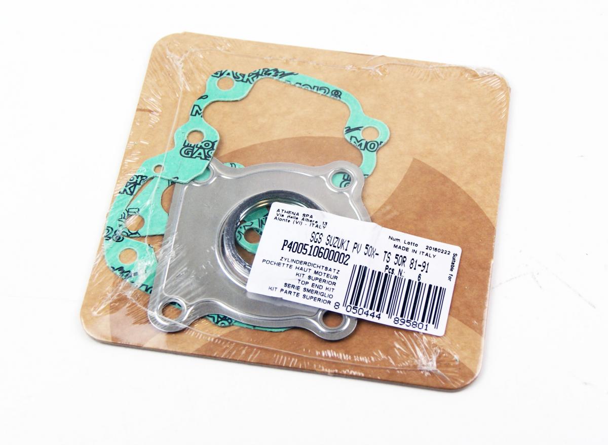 TOP END GASKET SET GT/OR/PV/RM/TS/ZR 50CC 77-91, ATHENA P400510600002