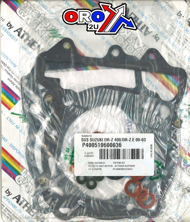 TOP END GASKET SET SUZUKI DR-Z 400 00-07, ATHENA P400510600036 ARCTIC CAT DVX 400 04-08