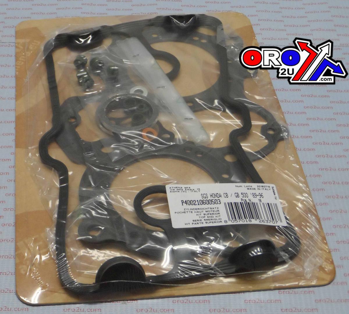 TOP END GASKET SET HONDA CB/GB 500 89-96, ATHENA P400210600503