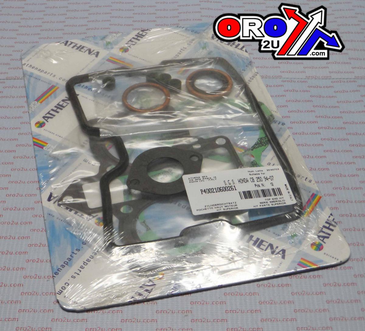 TOP END GASKET SET HONDA CB 250 94-07, ATHENA P400210600261
