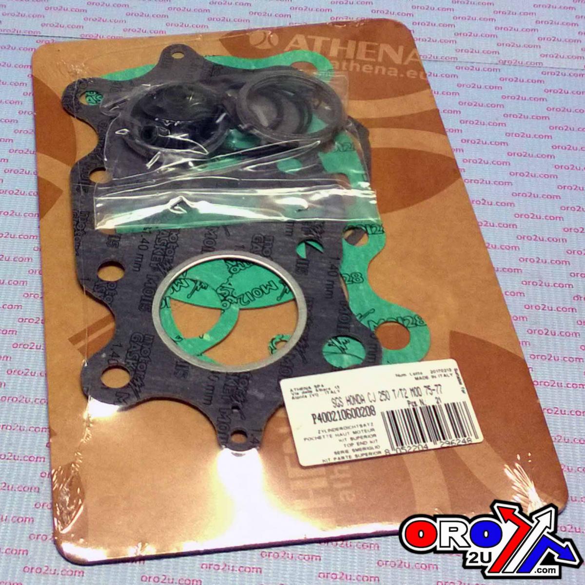 TOP END GASKET SET HONDA CB/CJ 250 75-78, ATHENA P400210600208