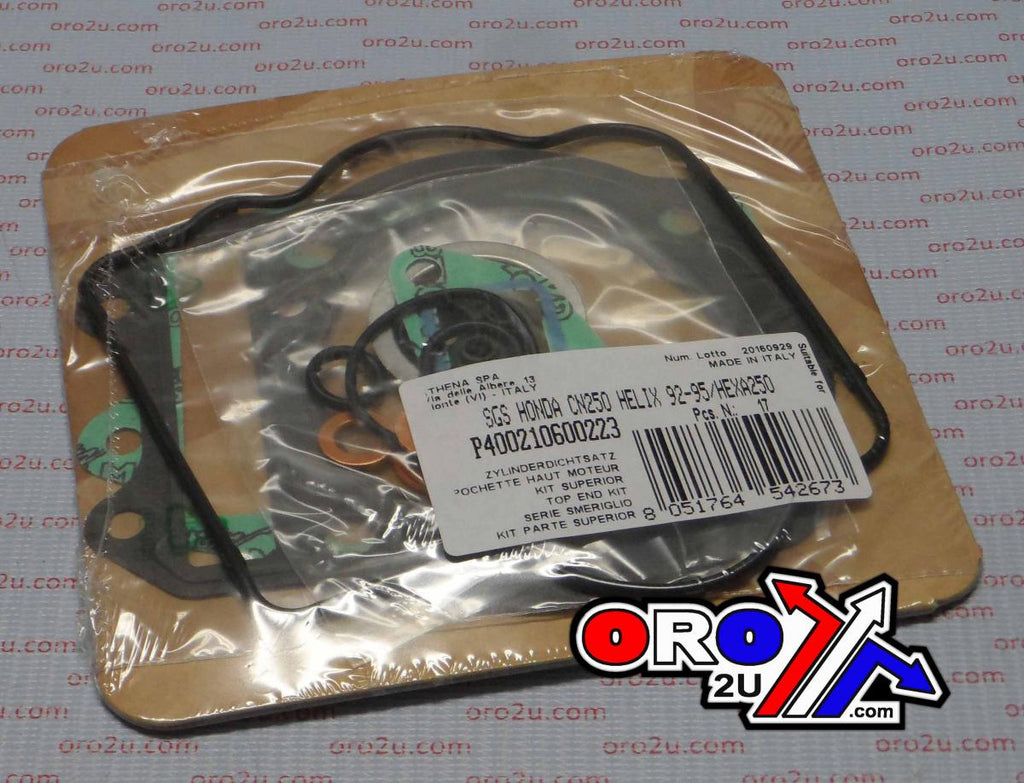 TOP END GASKET SET PIAGIO GT/GTX 250 99-00, ATHENA P400210600223 HONDA CN 250 92-97