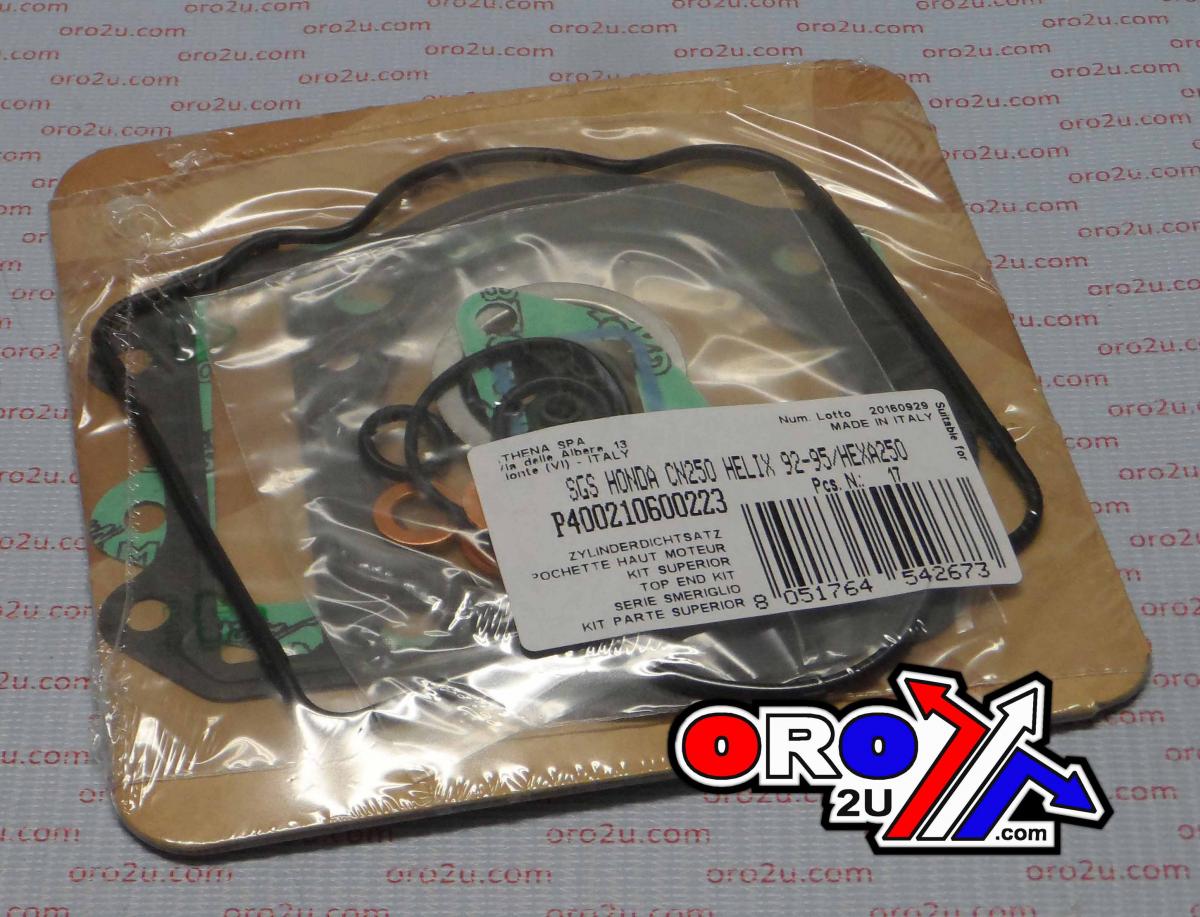 TOP END GASKET SET PIAGIO GT/GTX 250 99-00, ATHENA P400210600223 HONDA CN 250 92-97