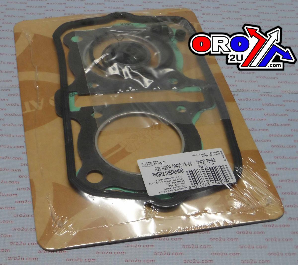 TOP END GASKET SET HONDA CB/CM 400 79-83, ATHENA P400210600400 HAWK