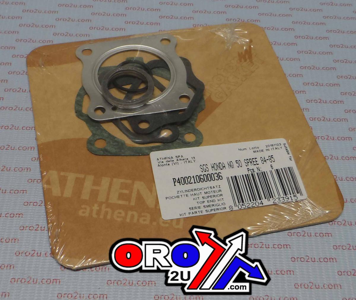 TOP END GASKET SET HONDA NQ 50 SPREE 84-85, ATHENA P400210600036