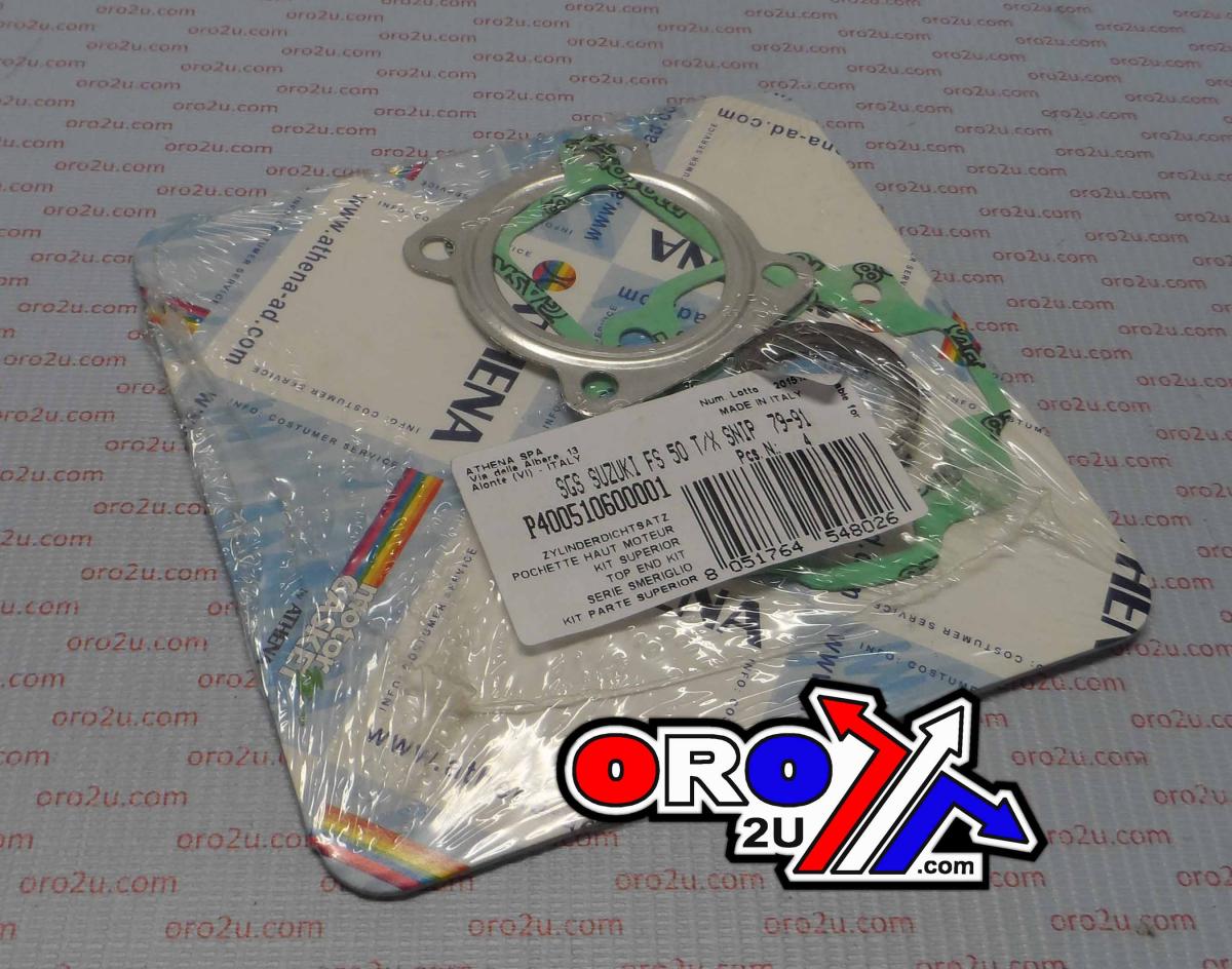 TOP END GASKET SET SUZUKI FA/FS/FZ 50 79-91, ATHENA P400510600001 SNIP SUZZY