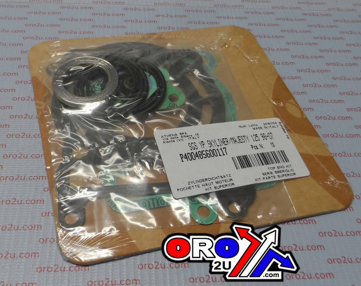TOP END GASKET SET YAMAHA XN/XQ/YP 125 98-07, ATHENA P400485600117 MALAGUTI/MBK