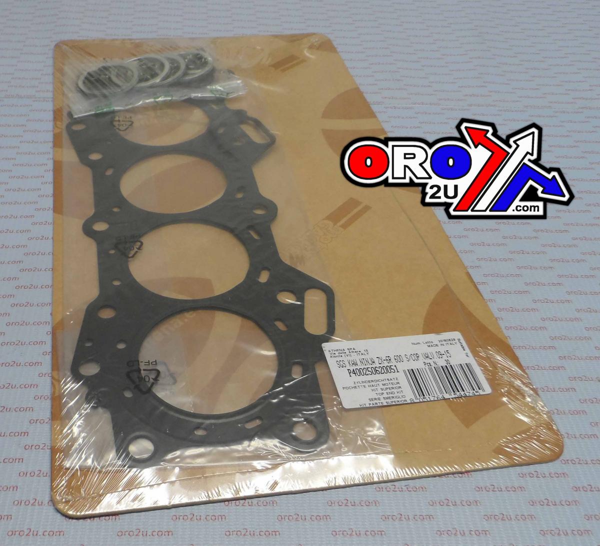 TOP END GASKET SET KAWASAKI ZX-6R 600 09-15, ATHENA P400250620051 NINJA
