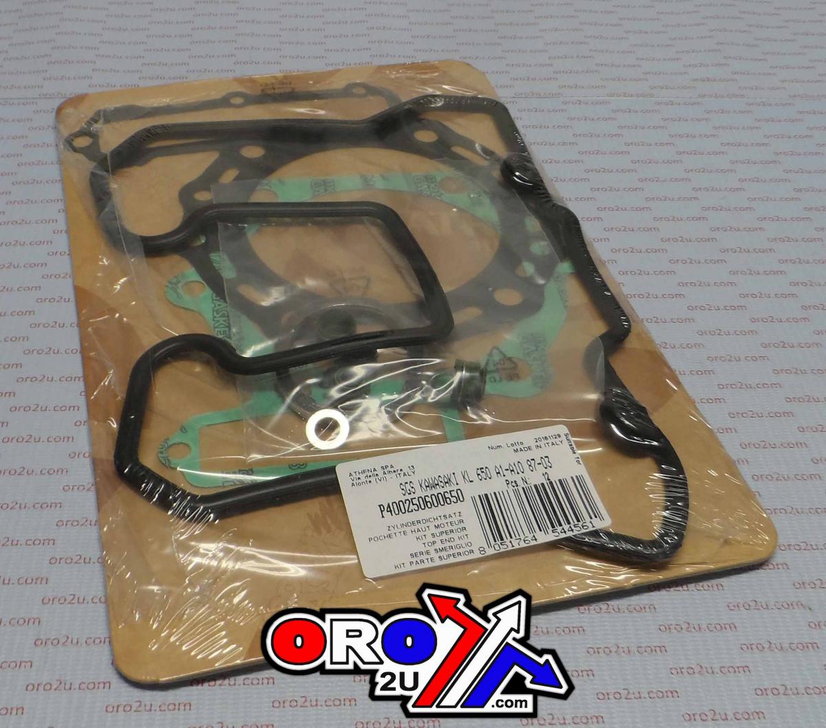 TOP END GASKET SET KAWASAKI KL 650 87-03, ATHENA P400250600650