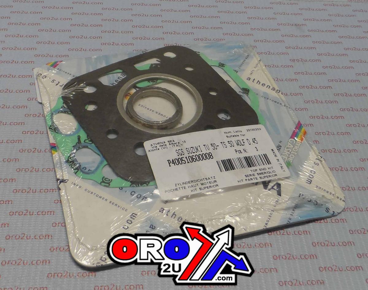 TOP END GASKET SET SUSUZKI TS 50 90-92, ATHENA P400510600008 WOLF D.45