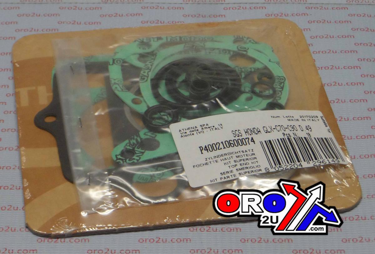 TOP END GASKET SET C70/C90/MM70 88-91 D.49MM, ATHENA P400210600074 HONDA