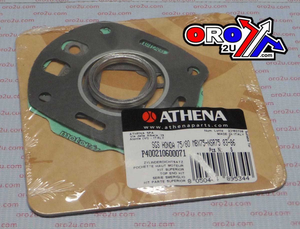 TOP END GASKET SET CRM/MBX/MCX/MTX 75/80 83-87, ATHENA P400210600071 HONDA NSR