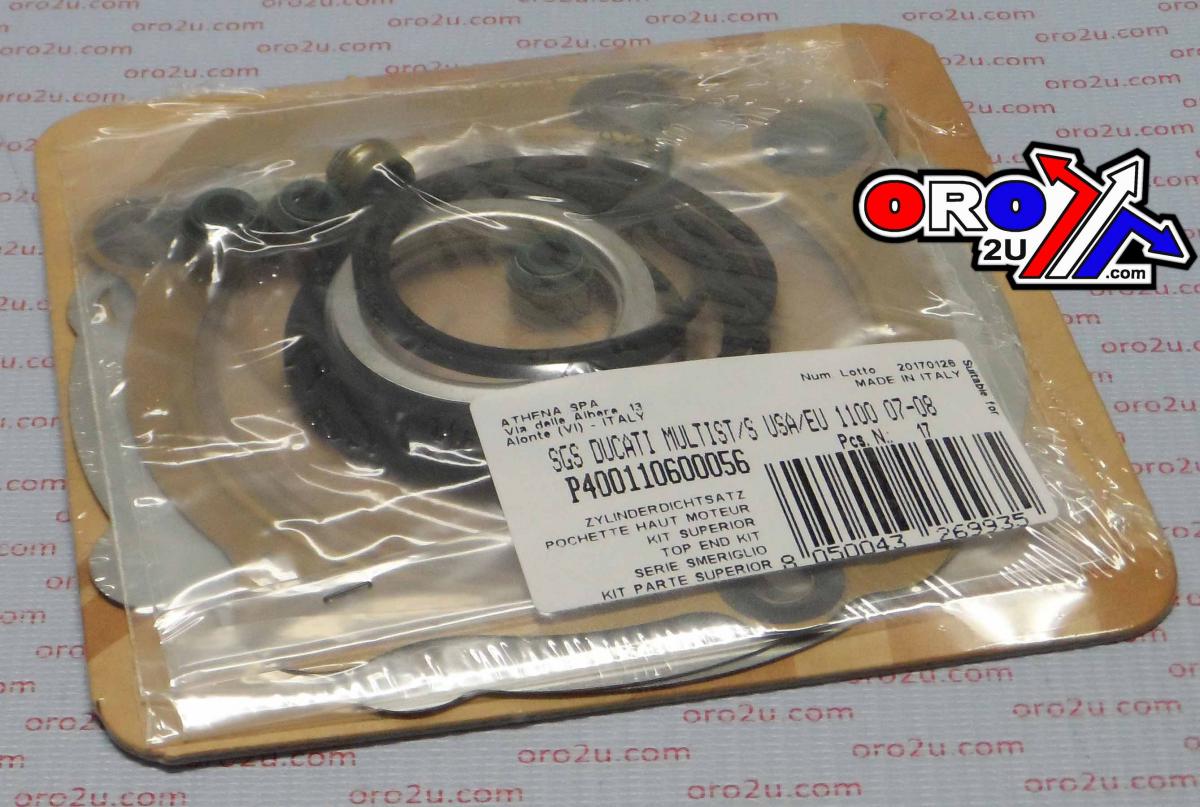 TOP END GASKET SET DUCATI 1100 MONSTER 07-18, ATHENA P400110600056 HYPERMOTARD MULTISTRADA