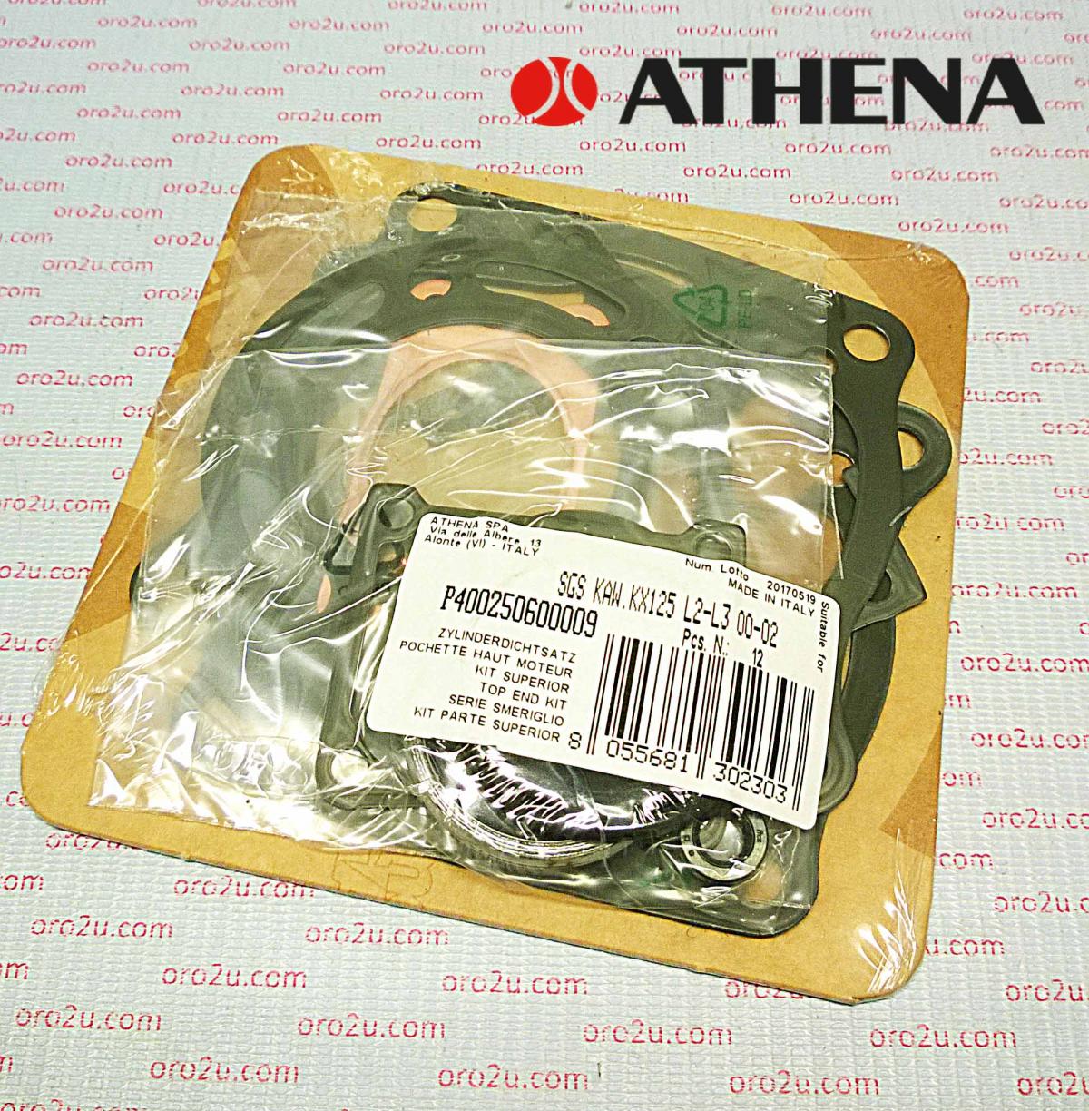 TOP END GASKET SET KAWASAKI KX 125 00-02, ATHENA P400250600009