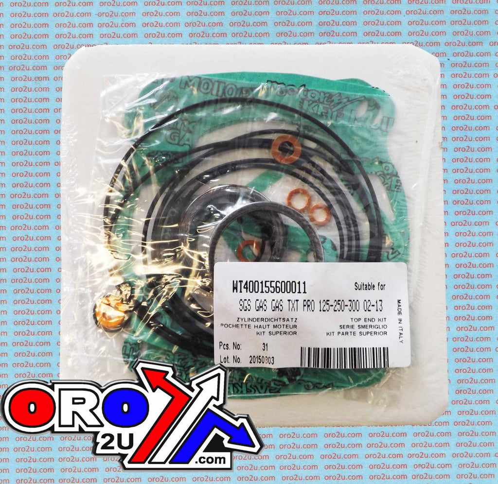 TOP END GASKET SET GAS TXT 125/200/250/300 02-13, ATHENA P400155600011 GAS GAS PRO RAGA