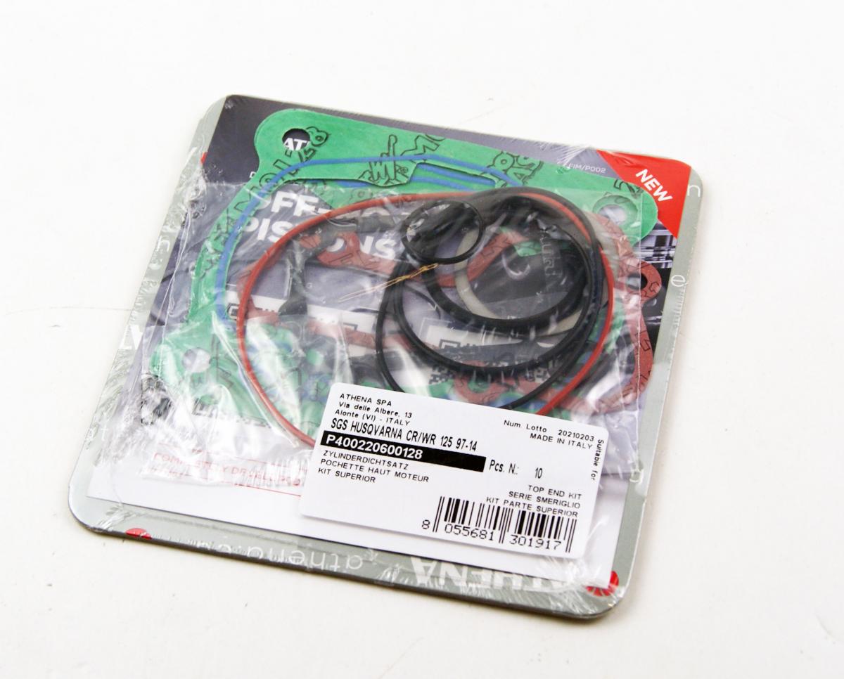 TOP END GASKET SET HUSQ CR/SM/WRE/WR 125 97-14, ATHENA P400220600128 HUSQVARNA