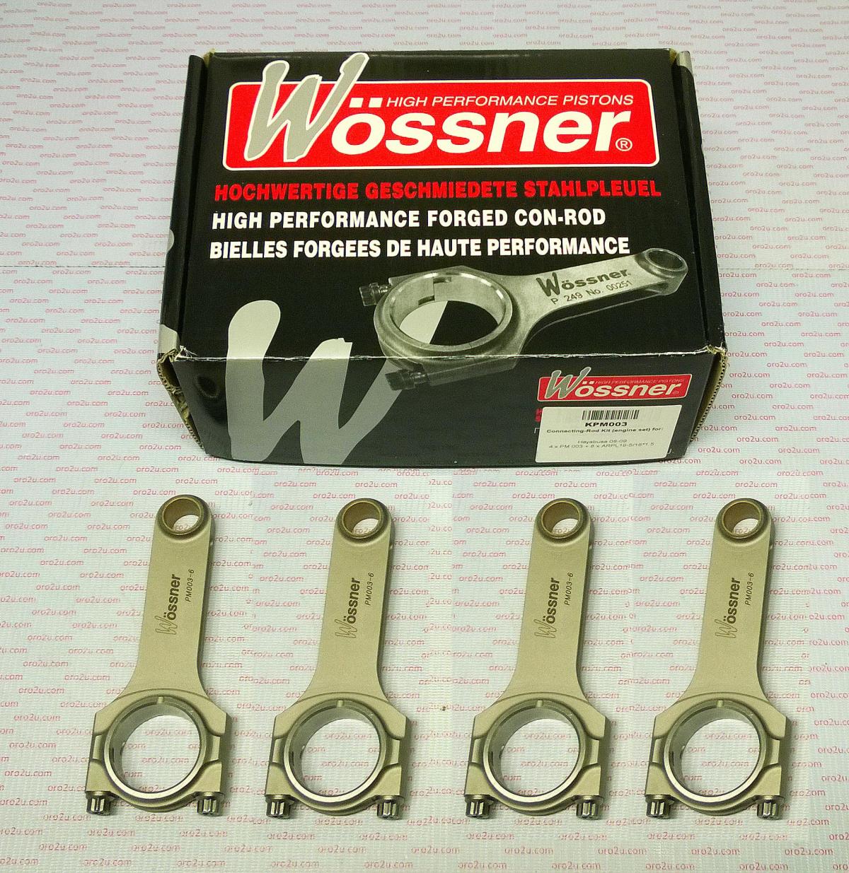 CONNECTING ROD SET 4 SUZUKI GSX-R1300 HAYABUSA TURBO 05-ON WOSSNER KPM003 SUZUKI ROAD