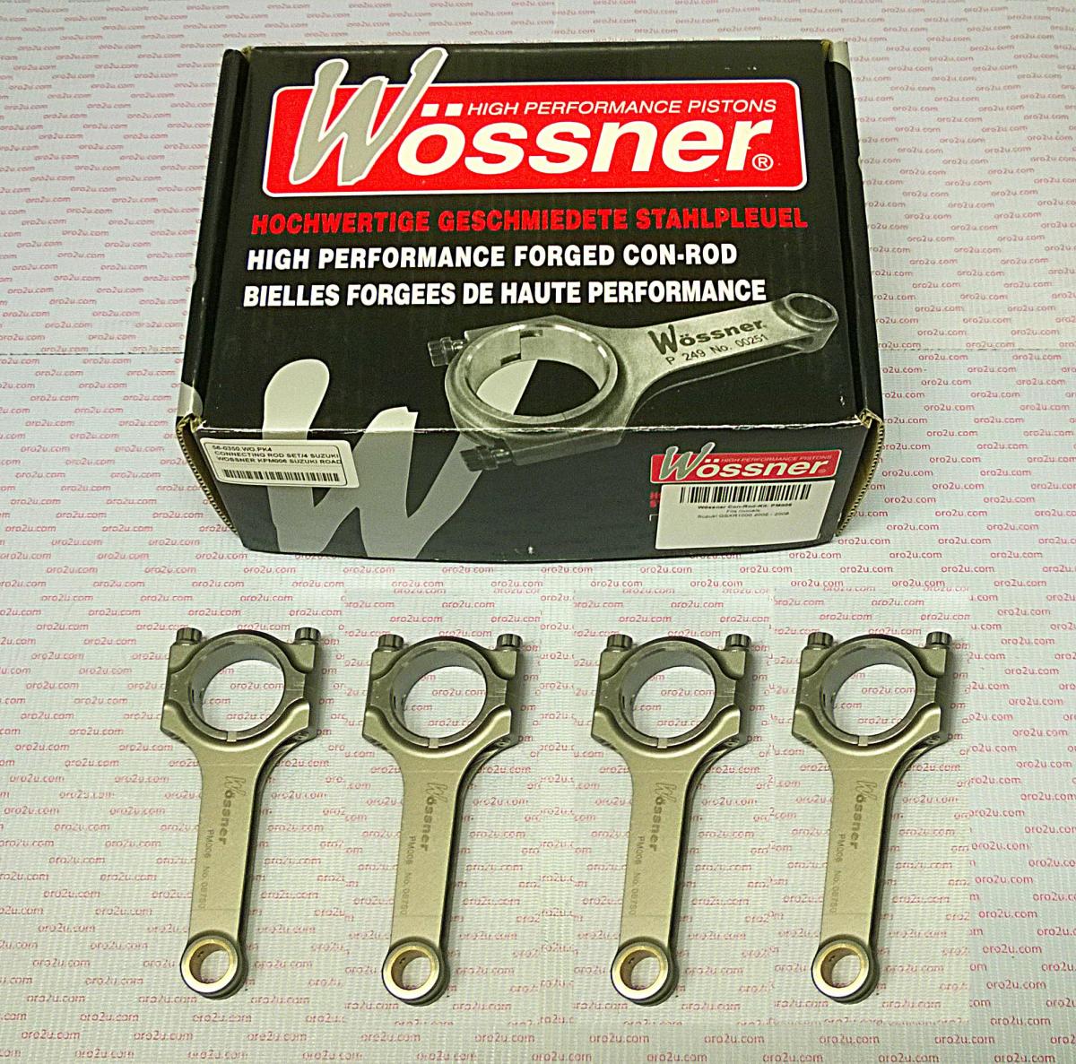 CONNECTING ROD SET/4 SUZUKI, WOSSNER KCRM006H SUZUKI ROAD