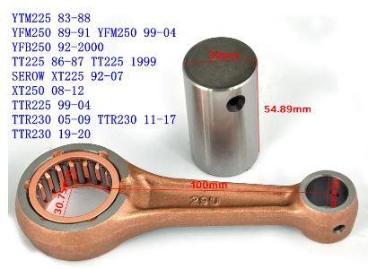 CONNECTING ROD KIT YAMAHA, YTM225 Bear Tracker YFM250 Timberwolf YFB250 TT225 XT250 TTR225 TTR230 XT225 Serow 225, 29U-11651-00-00